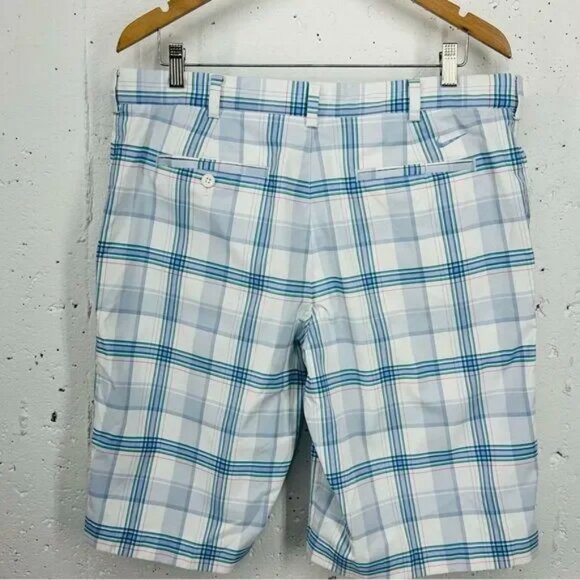 Lot of 4 Nike Men’s size 36 Plaid Tan White Gray Green Shorts - Picture 6 of 16